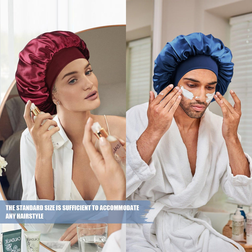 Doitory bonnet on bedside table in lifestyle scene promoting easy sleep-time care