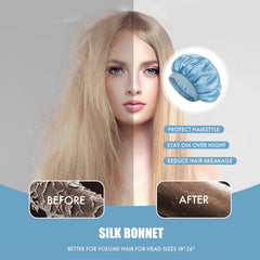 Doitory bonnet hair updo fit comparison shows room for braids benefit: accommodates volume