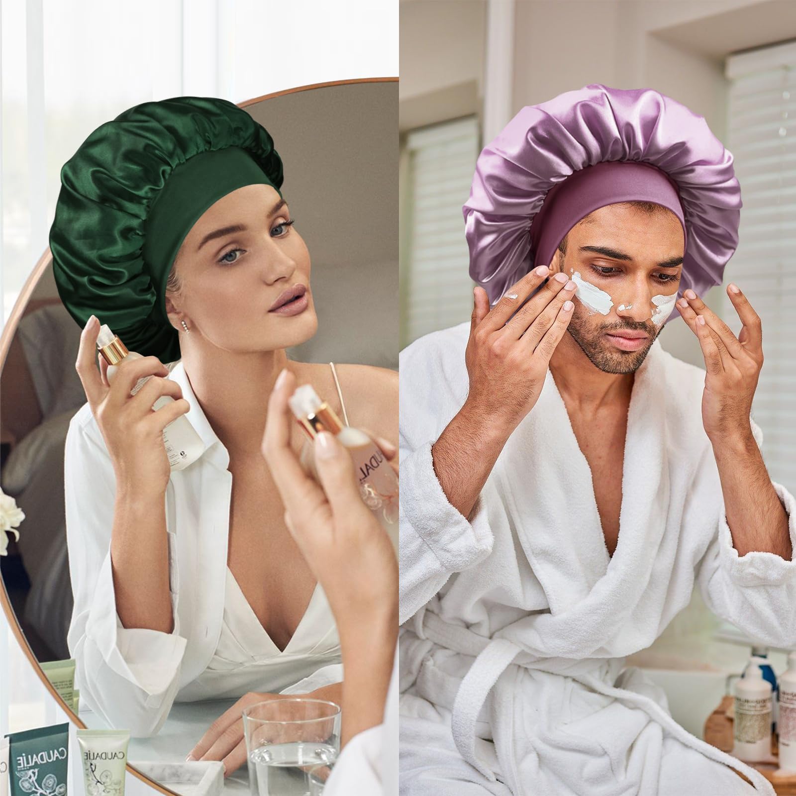 Doitory bonnet held in hand showing 14-inch diameter scale and ease
