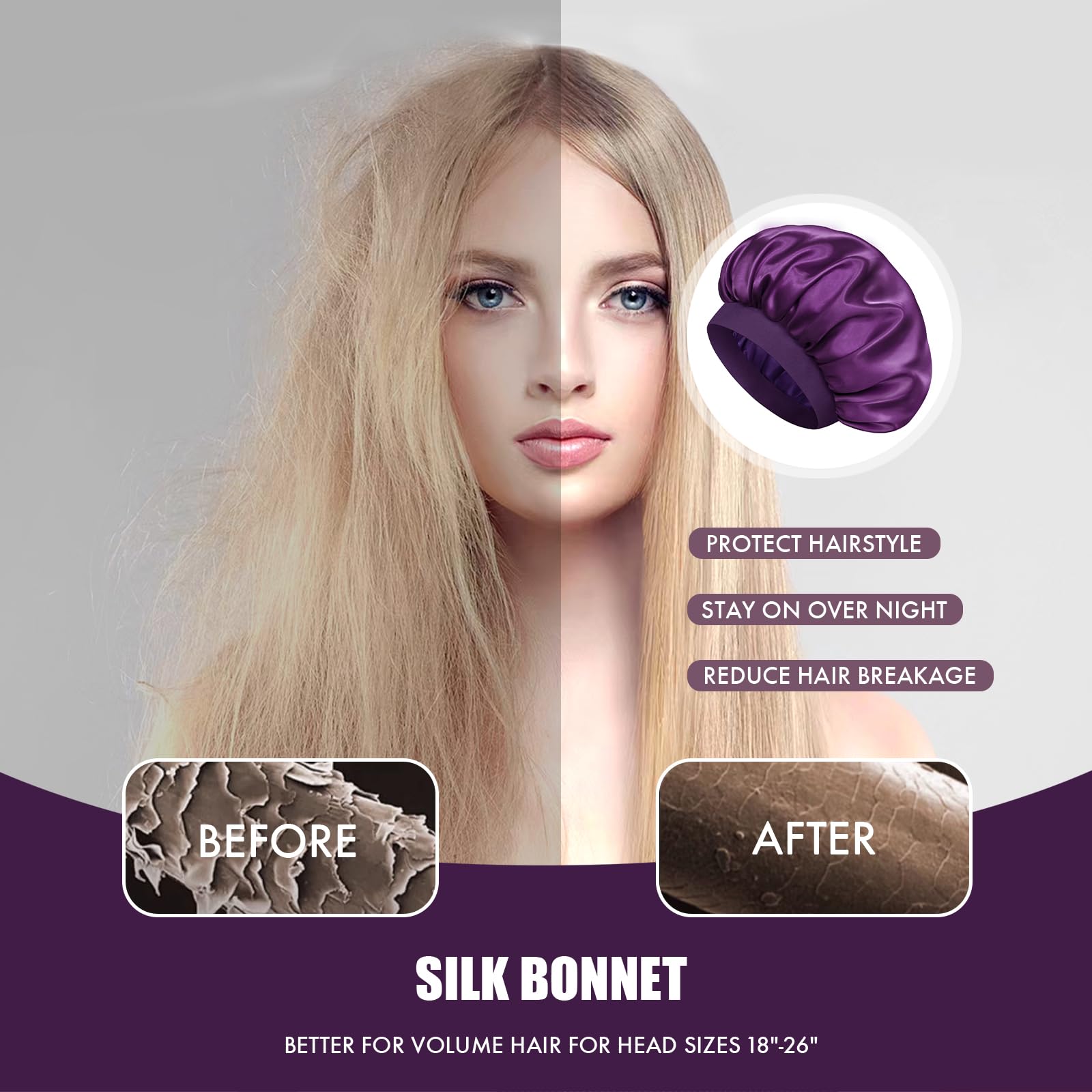 Doitory bonnet held in hand to show roomy 14-inch size and volume capacity