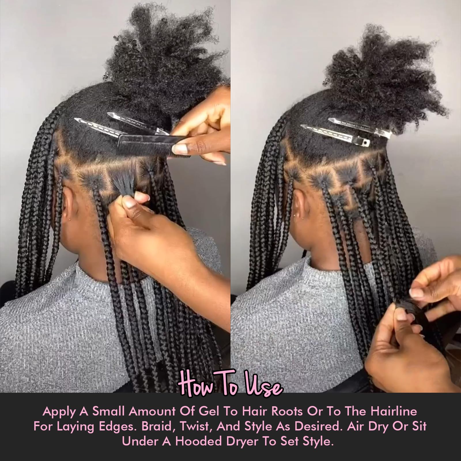 Dolahair before and after edge smoothing illustrating visible taming