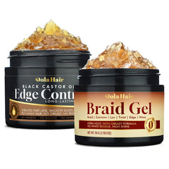 Dolahair front packaging showing two 50g pots and clear product benefits