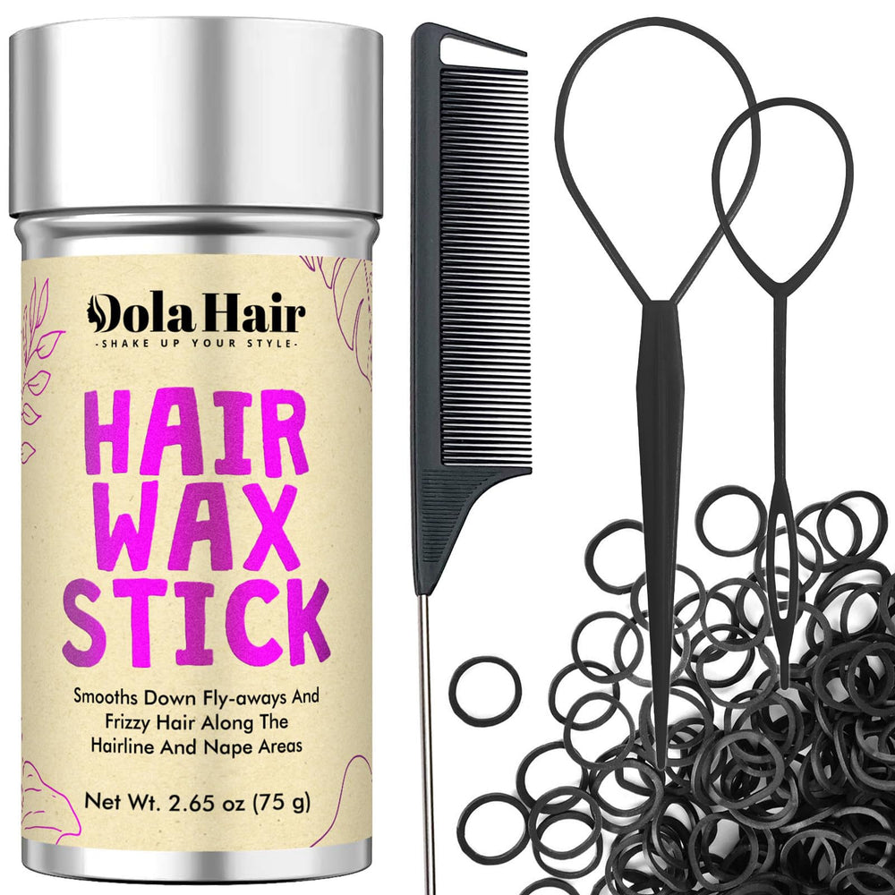 Dolahair front packaging kit showing all included items and neat presentation