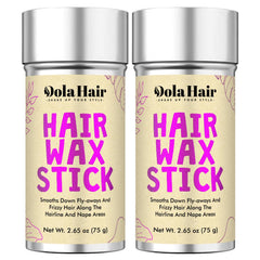 Dolahair front packaging showing two wax sticks and benefits
