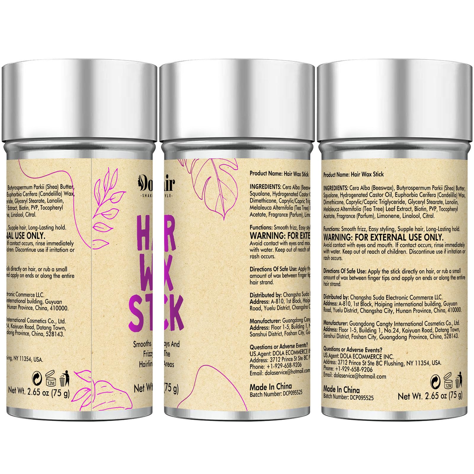 Dolahair kit inside travel pouch ready for on-the-go touch-ups and performances