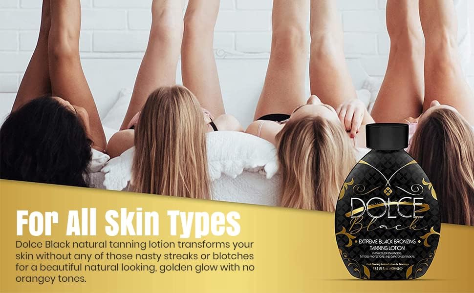 Dolce Black on tattooed skin demonstrating tattoo protection and maintained vibrancy