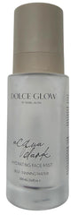 Dolce Glow mist used over makeup providing natural radiant finish