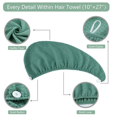 Dolwis button closure detail securing turban for stable wear during routines
