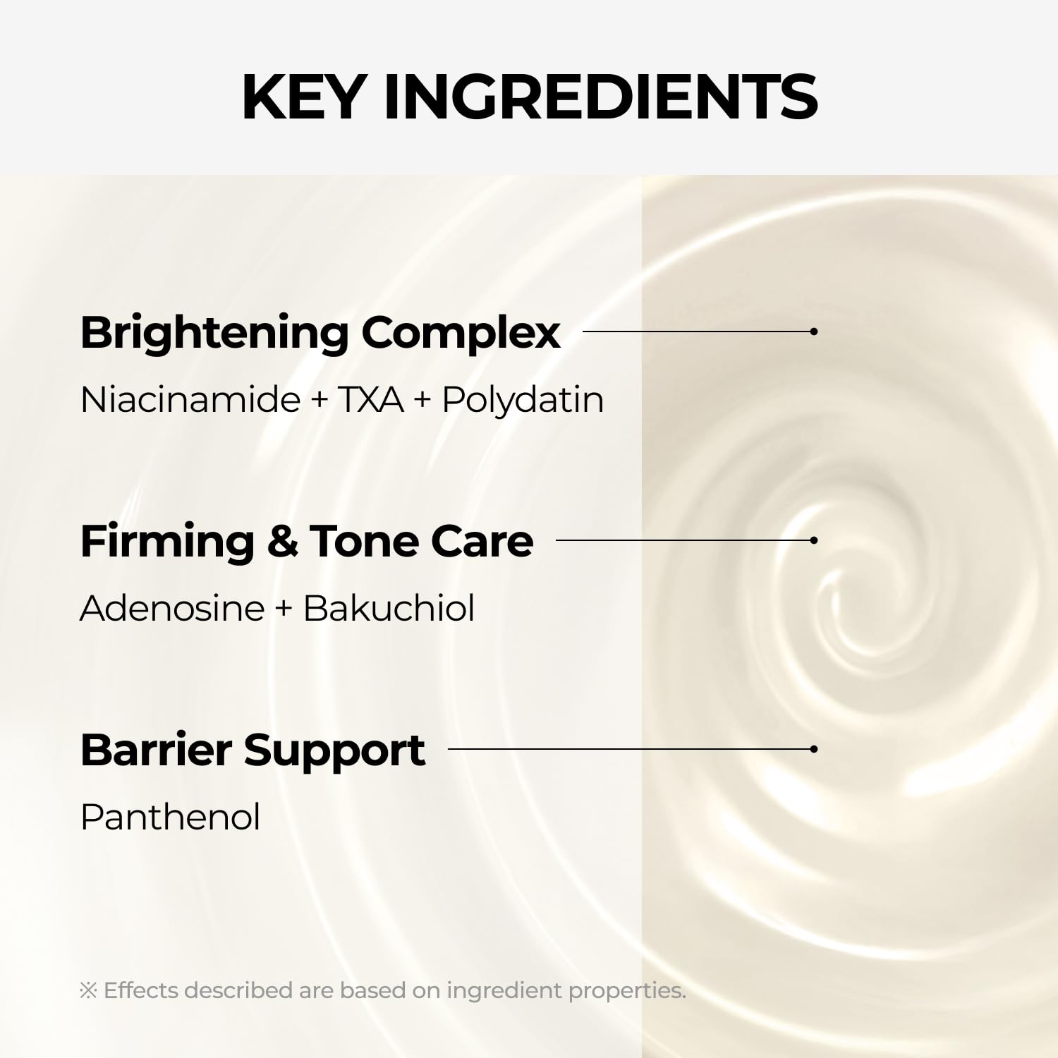 DOMINAS label close-up displaying active list and ingredient transparency
