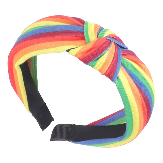 Doneace front view packaging showing rainbow headband and colorful stripes for visibility