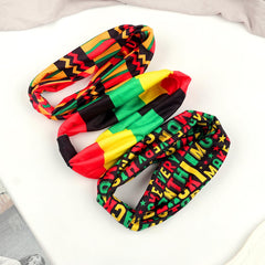 Doneace lifestyle image matching headband with outfit for festive events