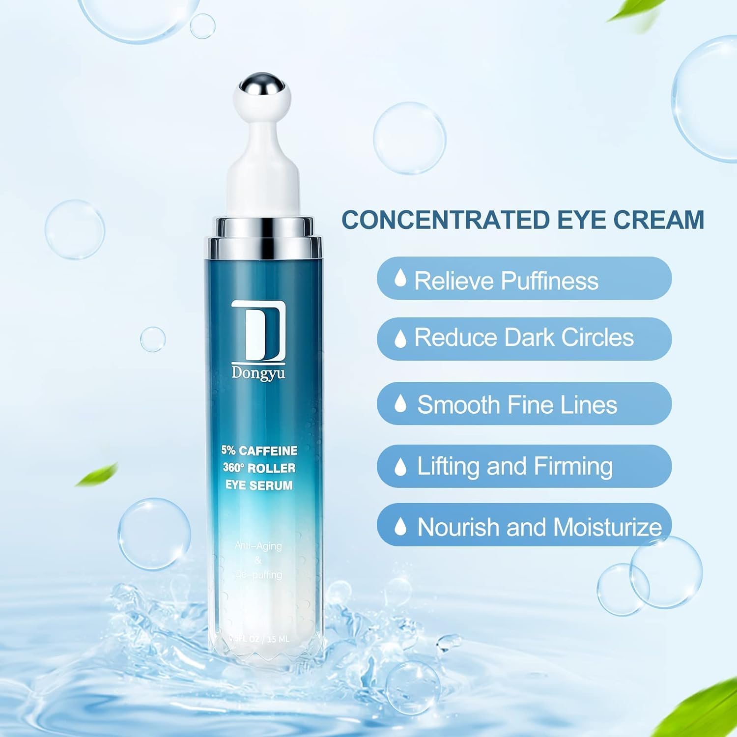 Dongyu rollerball close-up showing smooth applicator for cooling massage