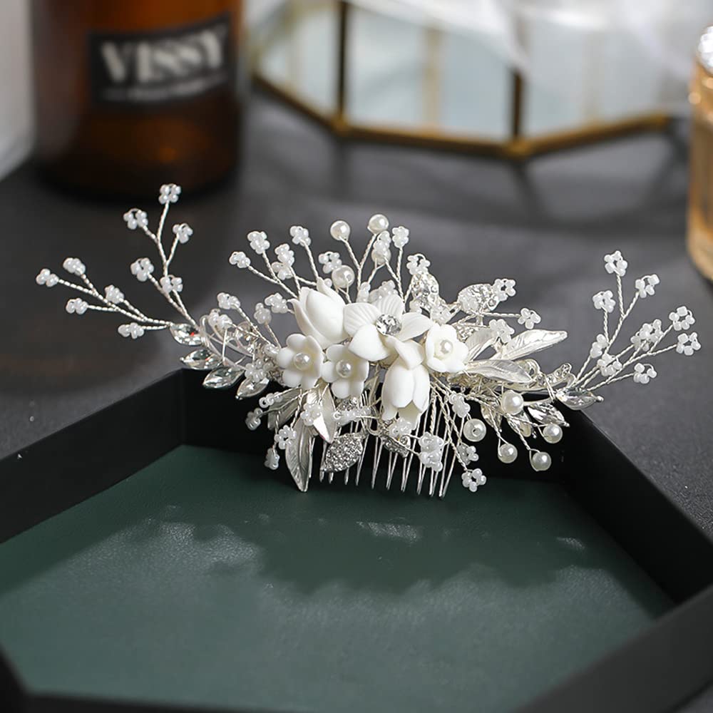 DonLeeving comb on bridal table with accessories showing coordination and ready-to-wear presentation