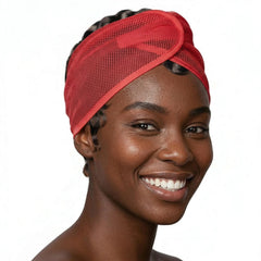 DONNA beside ruler to show size fit for thicker and longer hair