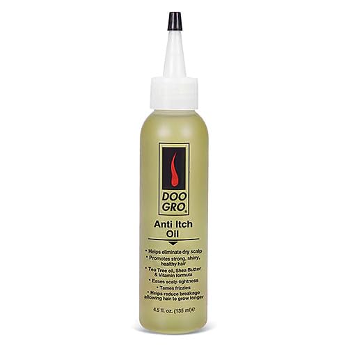 Doo Gro front bottle shot showing label and anti-itch benefit