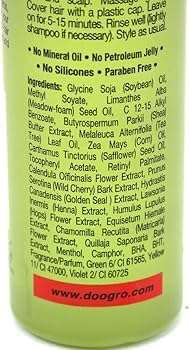 Doo Gro oil drop close-up showing lightweight texture and quick absorption