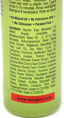Doo Gro oil drop close-up showing lightweight texture and quick absorption