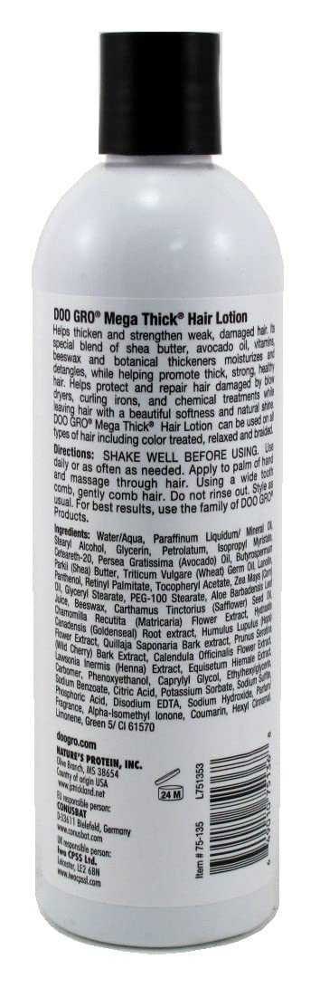 DOO GRO lotion texture close-up highlighting lightweight consistency for quick absorption benefit
