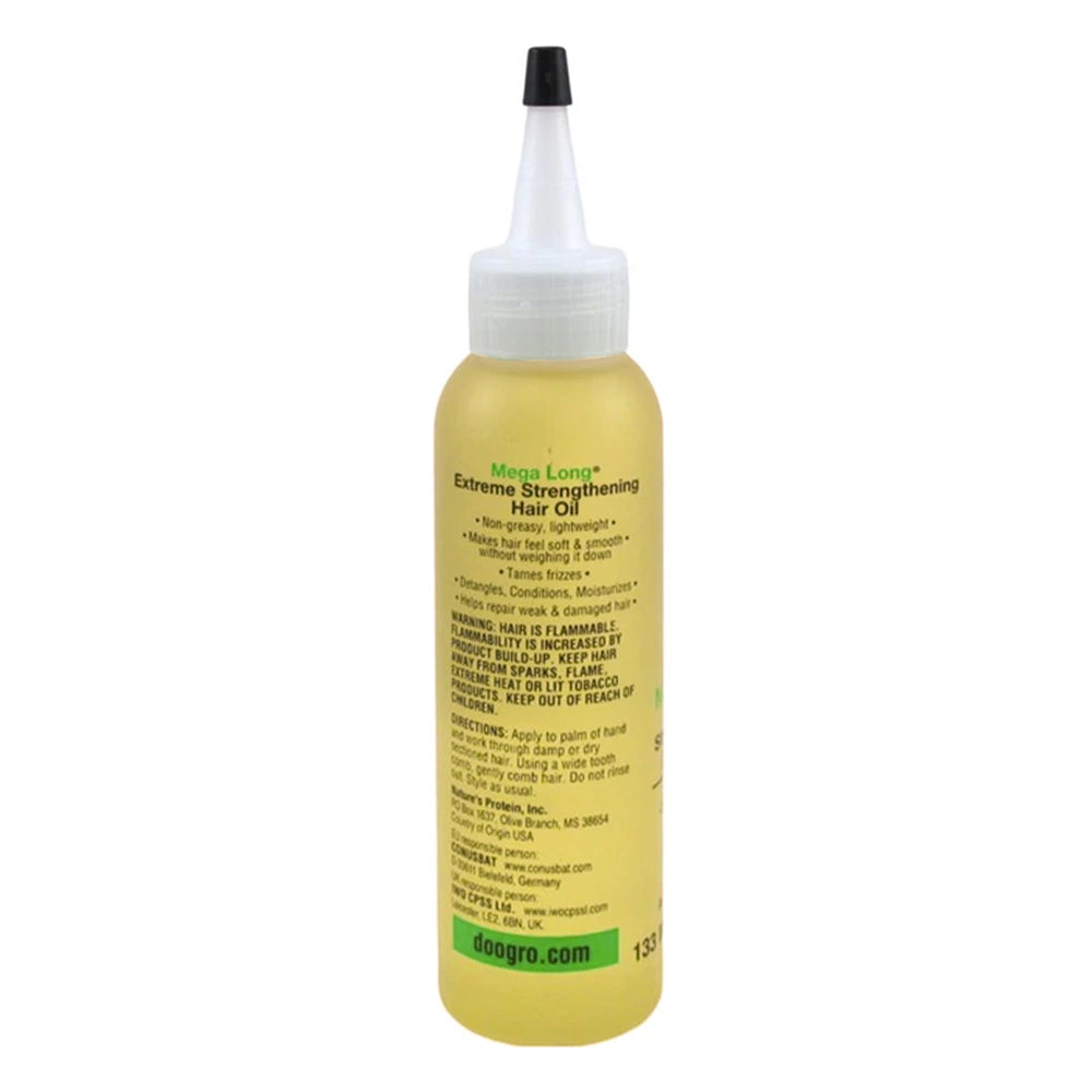 Generic Doo Gro oil droplet on palm highlighting lightweight texture and quick absorption