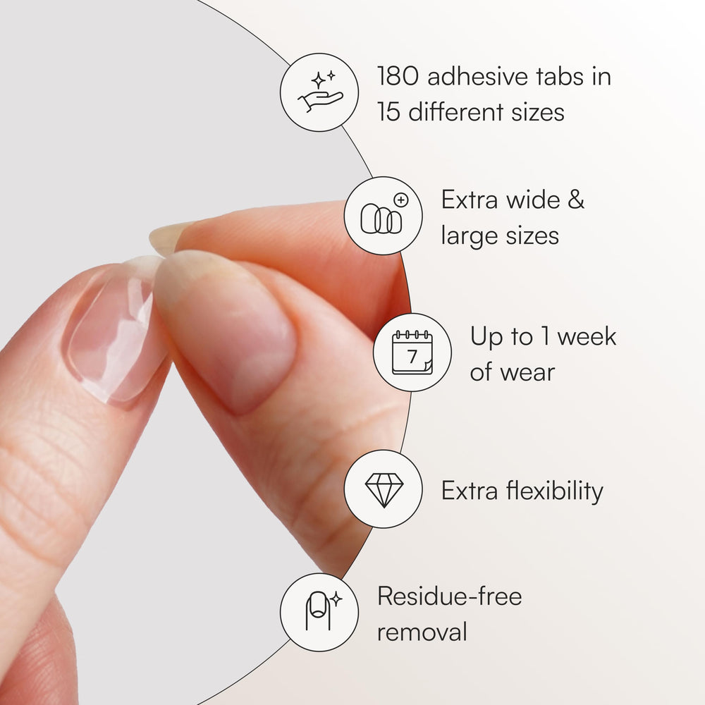DOONAILS close-up of tab texture highlighting ultra-thin waterproof advantage