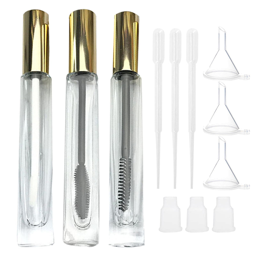 dootdott clear mascara tubes front view showing capacity and easy visibility