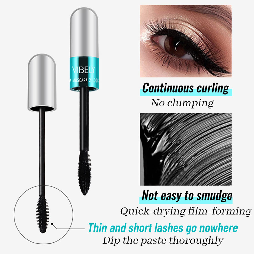 dootdott Vibely before and after lashes illustrating length and volume