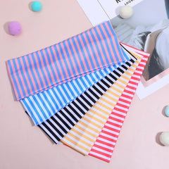 DOPENSPI six colorful striped bands laid flat showing variety for daily rotation