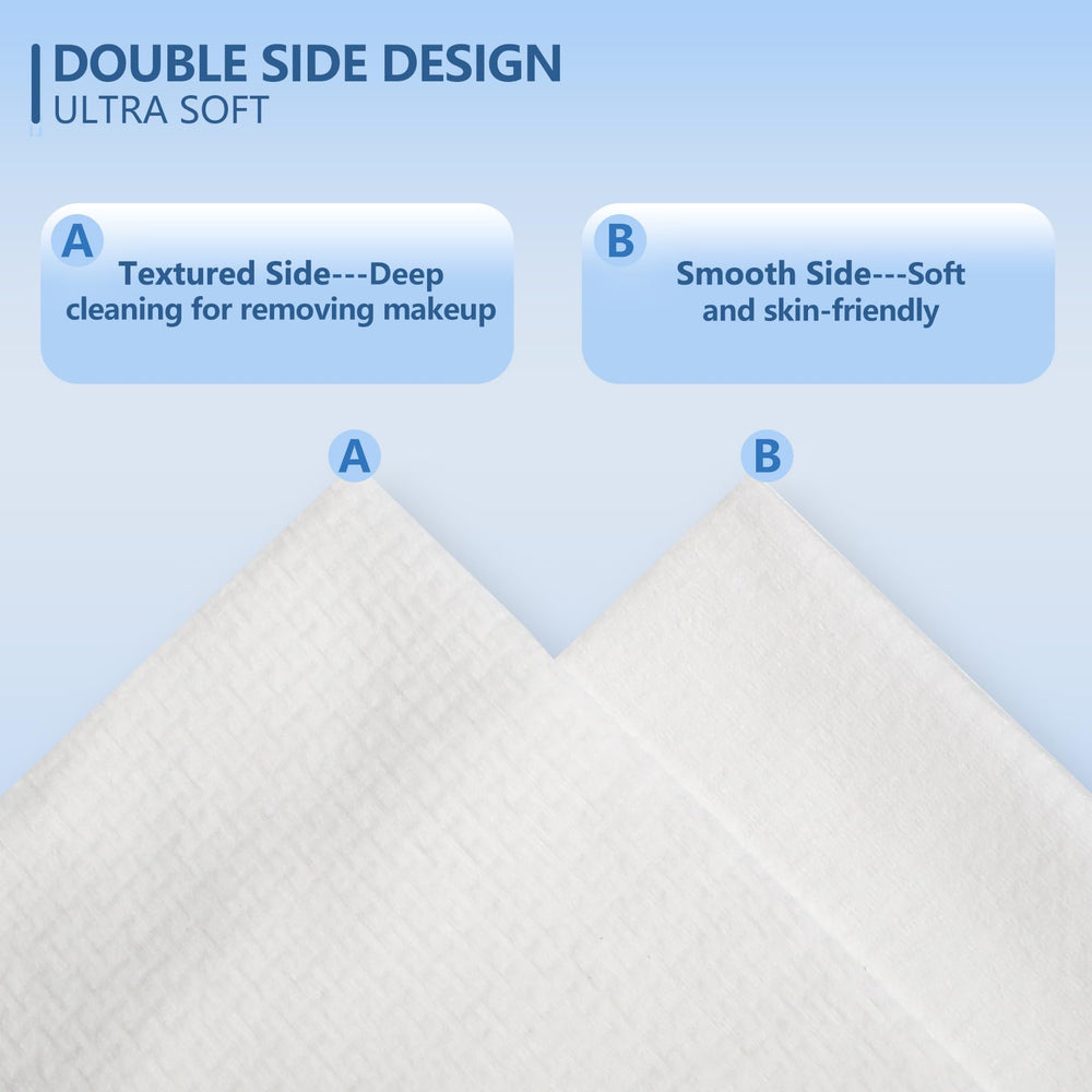 DORAHONEY stacked towels showing lint-free edges and durability benefit