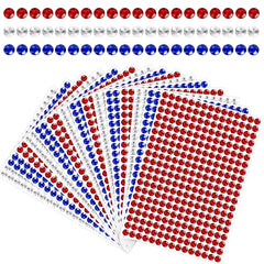 Dorgua front packaging showing patriotic gem stickers and quantity benefit