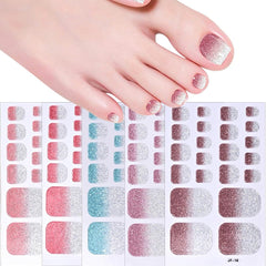 Dornail size comparison chart showing decals fit various toenails