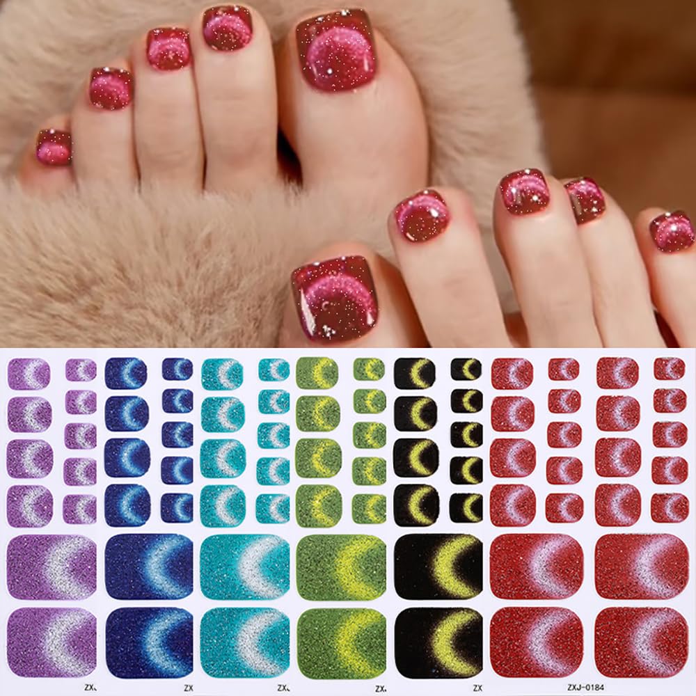 Dornail strip held in hand ready to apply benefit: easy peel-and-stick application
