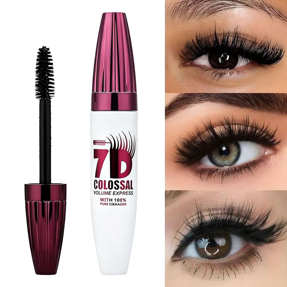 Dosoecse mascara applied on lashes showing length and separation benefit
