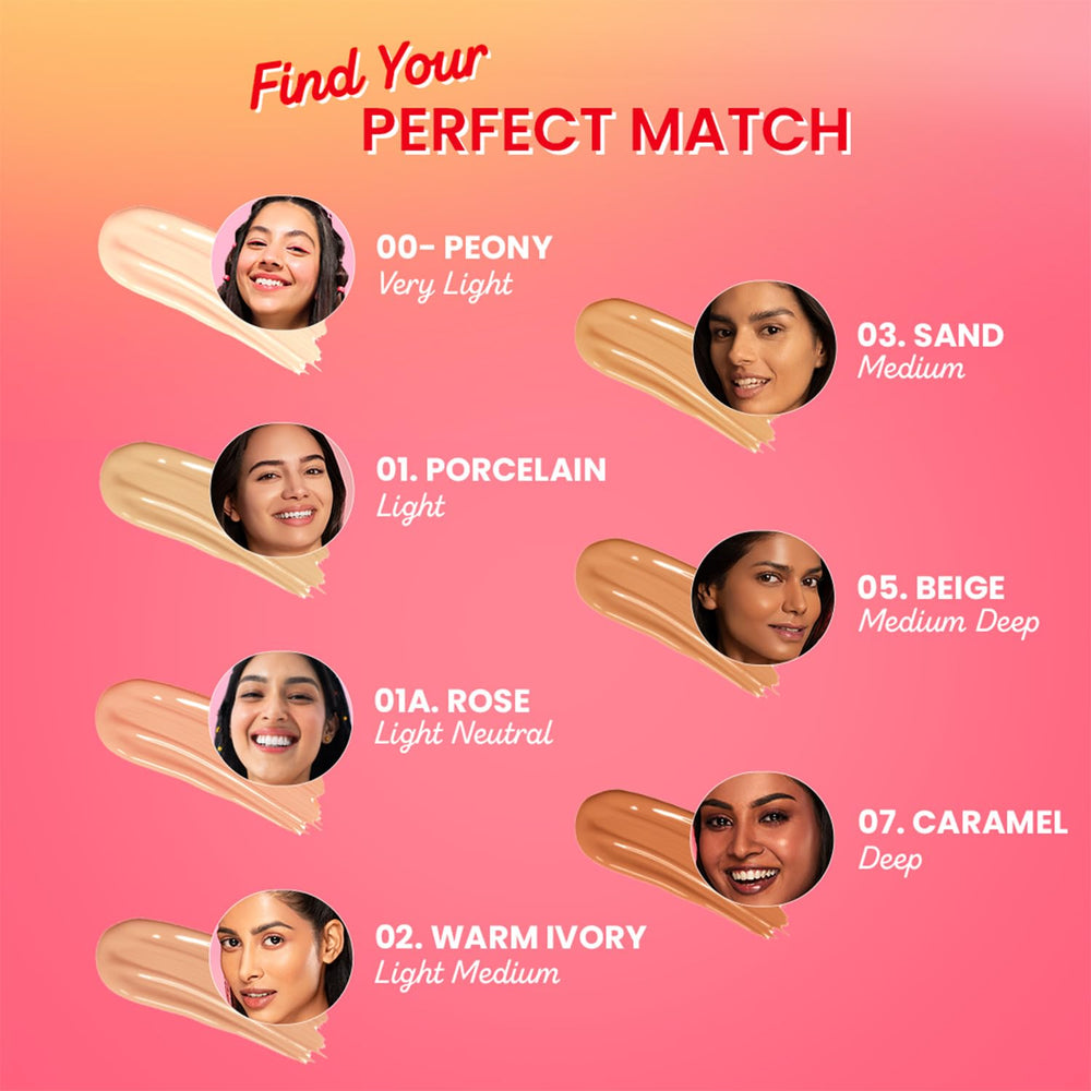 Dot & Key with makeup flatlay showing compatibility under cosmetics
