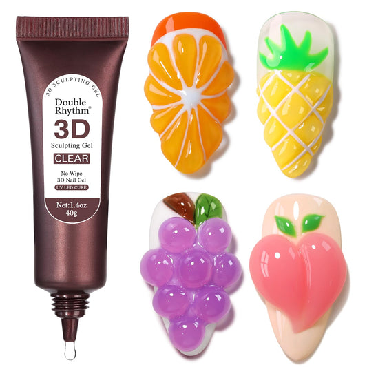 Double Rhythm front tube showing clear sculpting gel benefits precise application