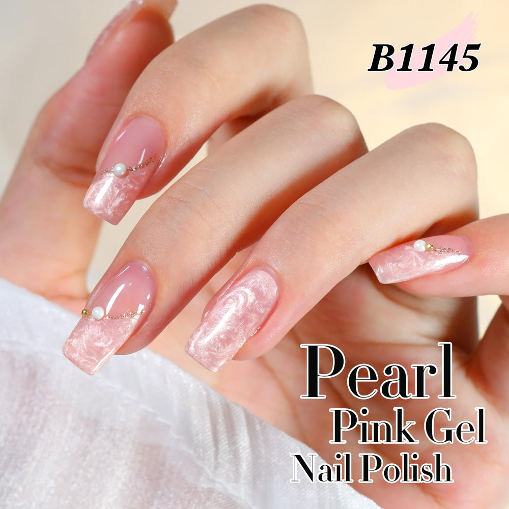 Double Rhythm nails curing under LED lamp demonstrating quick, glossy cure benefit