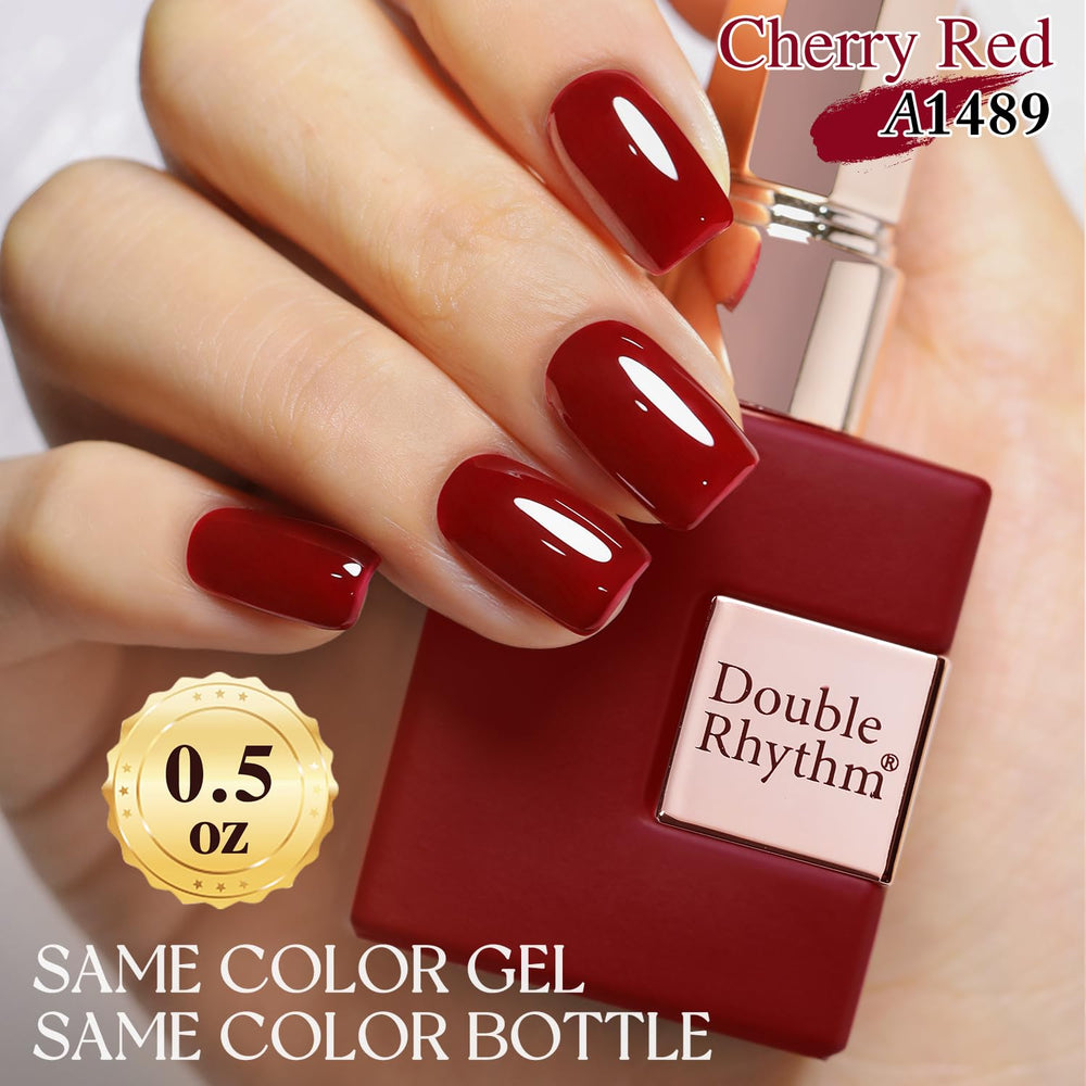 Double Rhythm layered swatches showing buildable sheer to jelly depth for design ideas