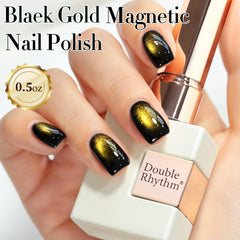 Double Rhythm polish being applied with brush showing easy control for smooth coverage