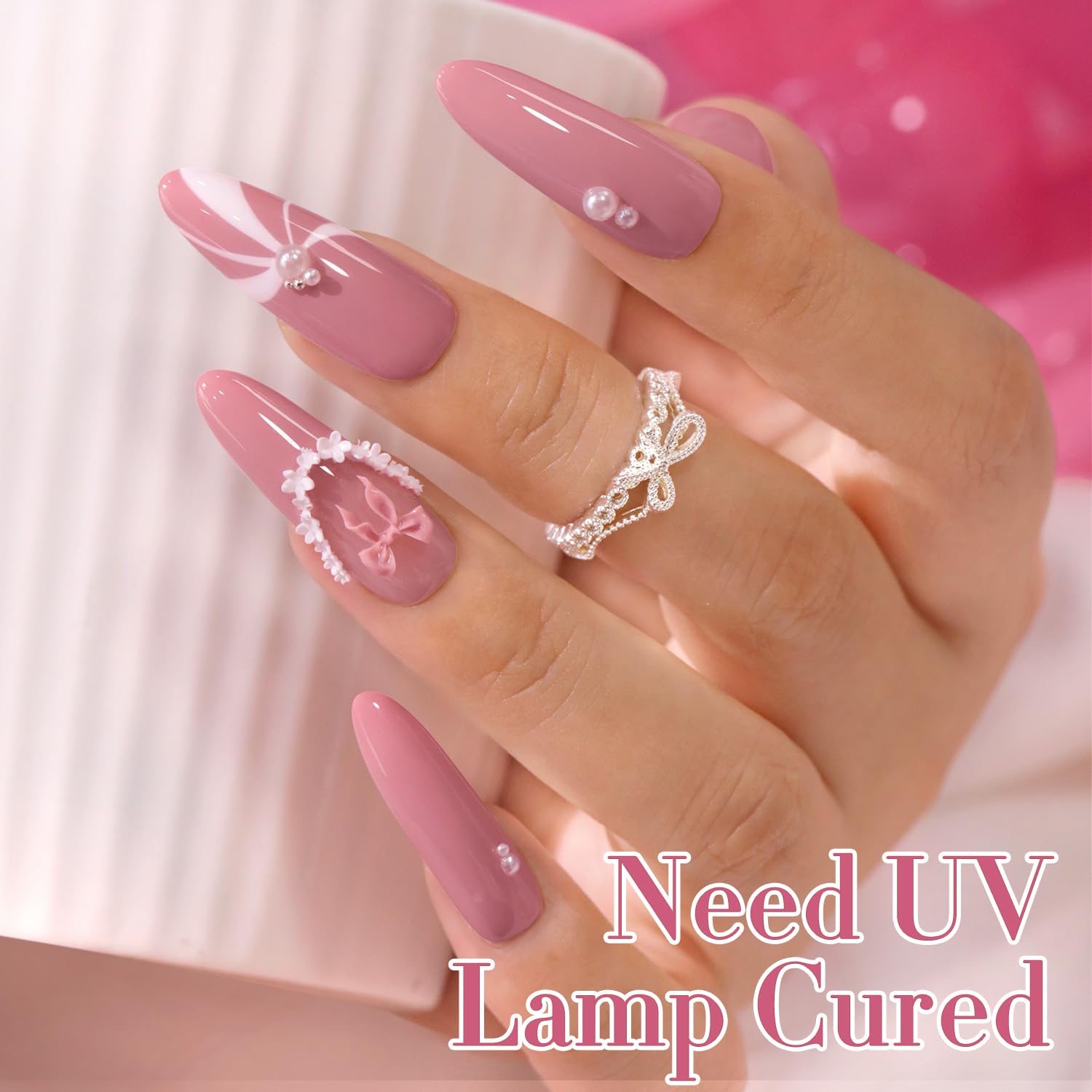 Double Rhythm application cured under LED lamp ensuring fast durable finish
