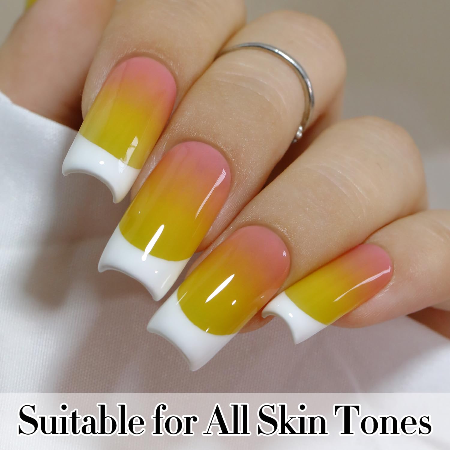 Double Rhythm gel close-up highlighting high-gloss shine and scratch-resistant look