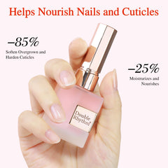 Double Rhythm applied to cuticles during manicure for instant hydration benefit