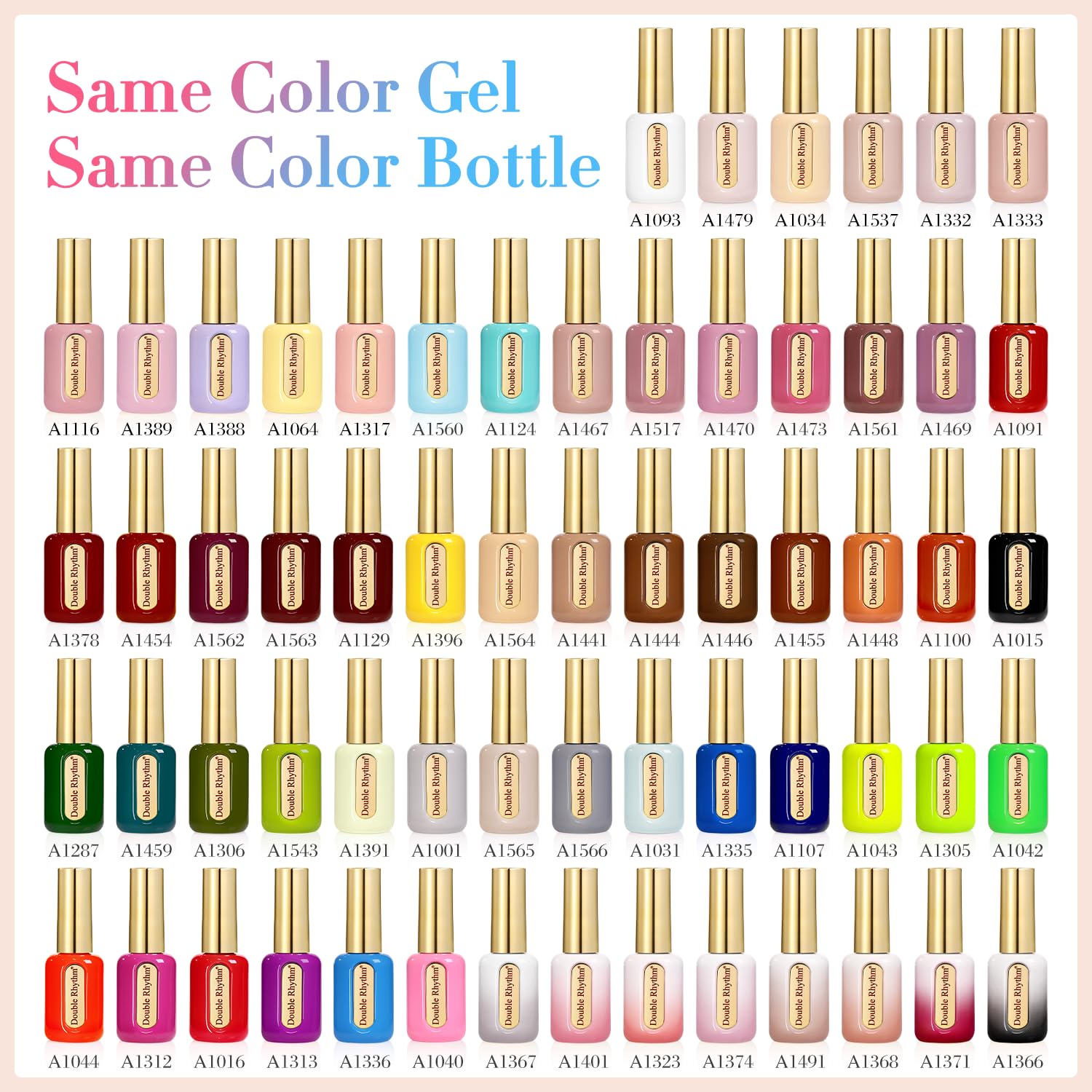 Double Rhythm before and after 28 day wear demonstrating long-lasting color and reduced chipping