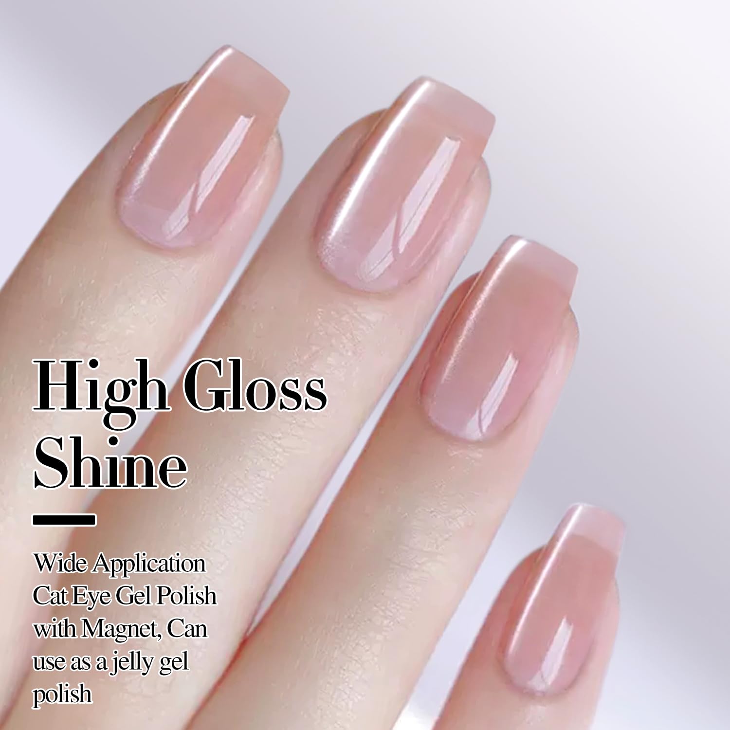 Double Rhythm nails before and after on different base colors showing contrast benefit