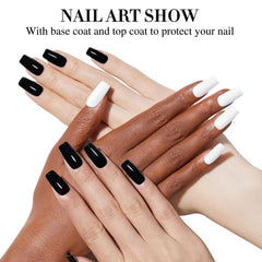 Double Rhythm glossy finish close-up on nails showing salon shine benefit