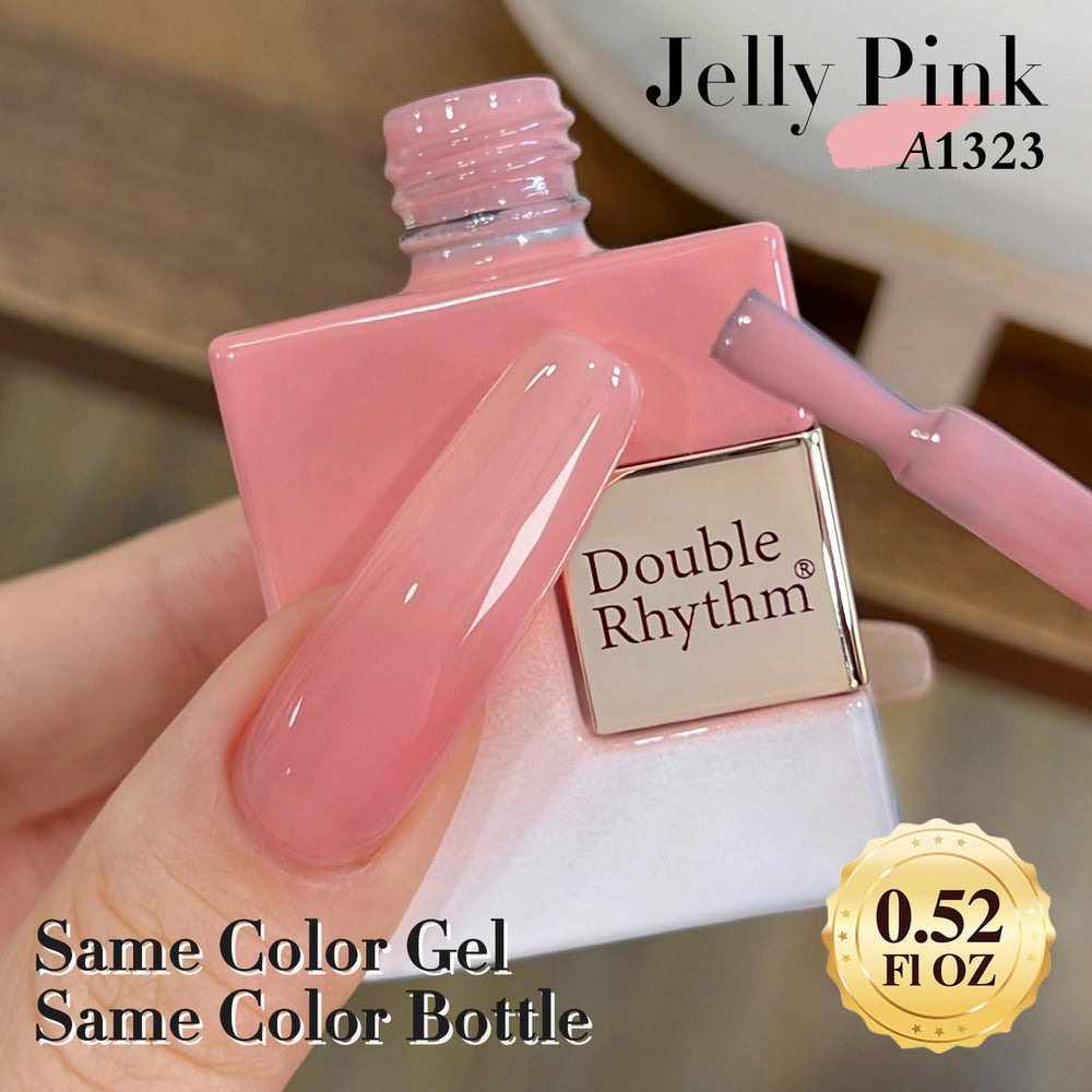 Double Rhythm bottle cap and label detail highlighting product information and clarity