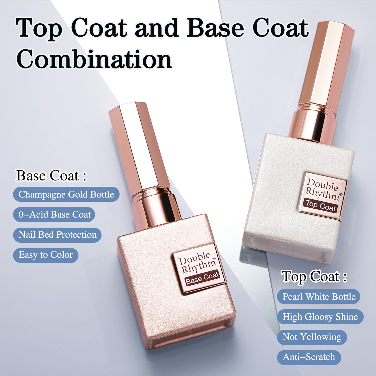 Double Rhythm bottle close-up of the glossy cap and precise applicator