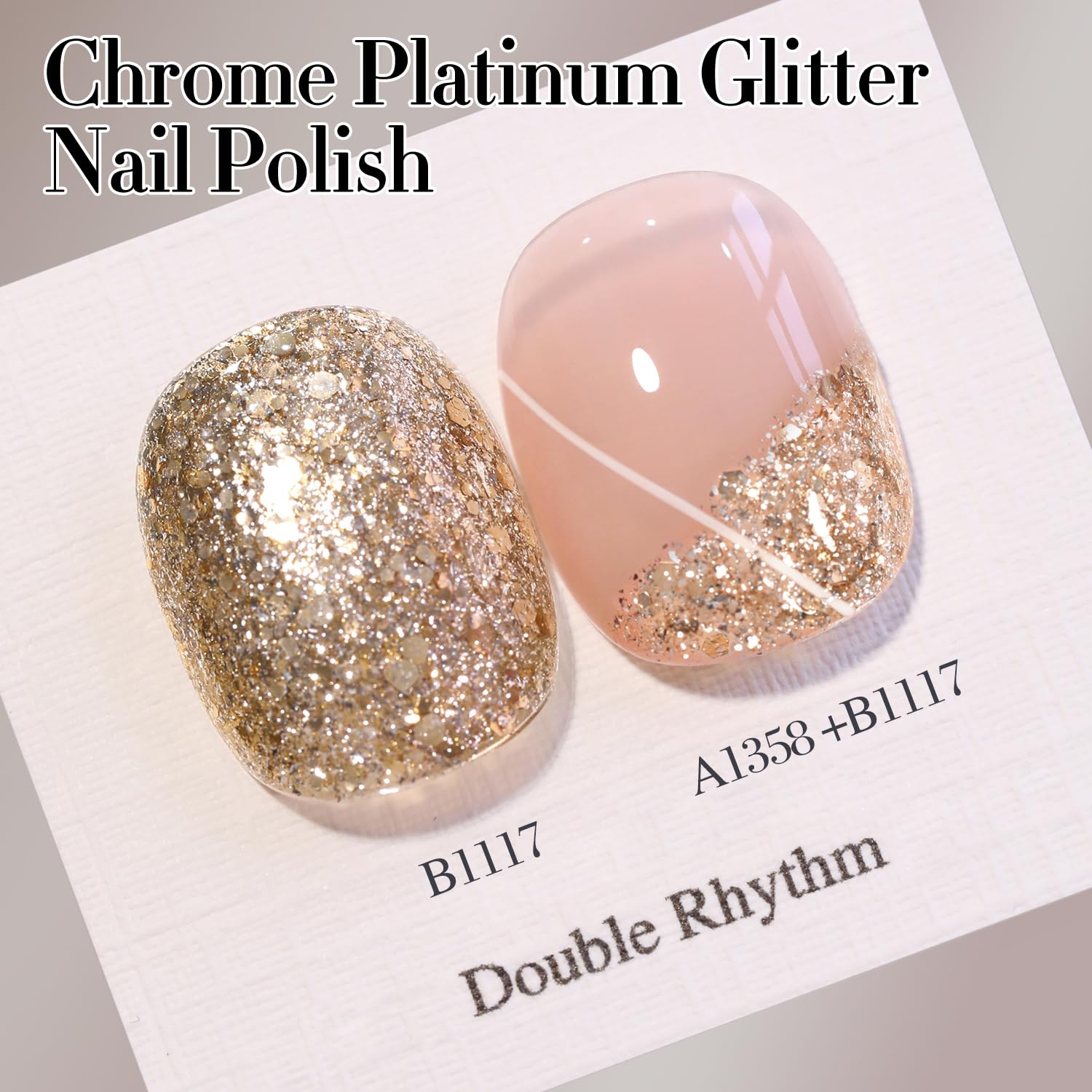 Double Rhythm close-up of round bottle with gold handle highlighting premium finish