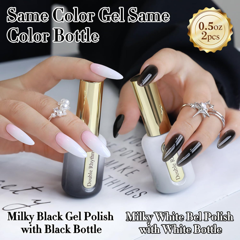 Double Rhythm bottle detail with gold handle highlighting premium grip benefit