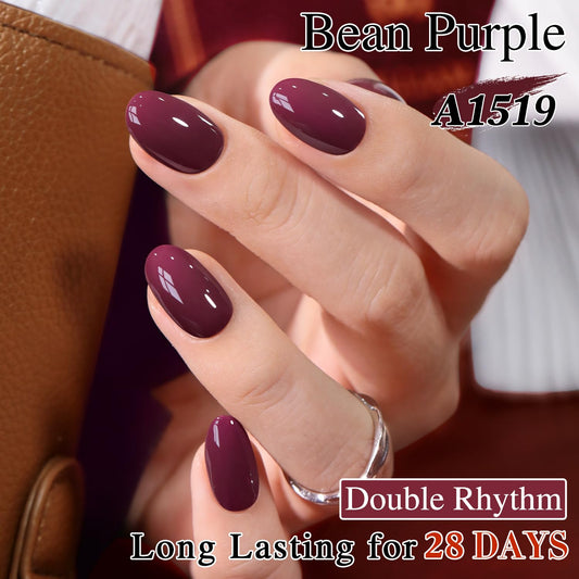 Double Rhythm label close-up detailing 15ml jelly glaze formula and product information