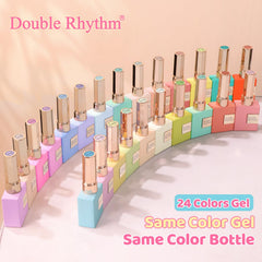 Double Rhythm bottle label detail highlighting product name and safe formulation info