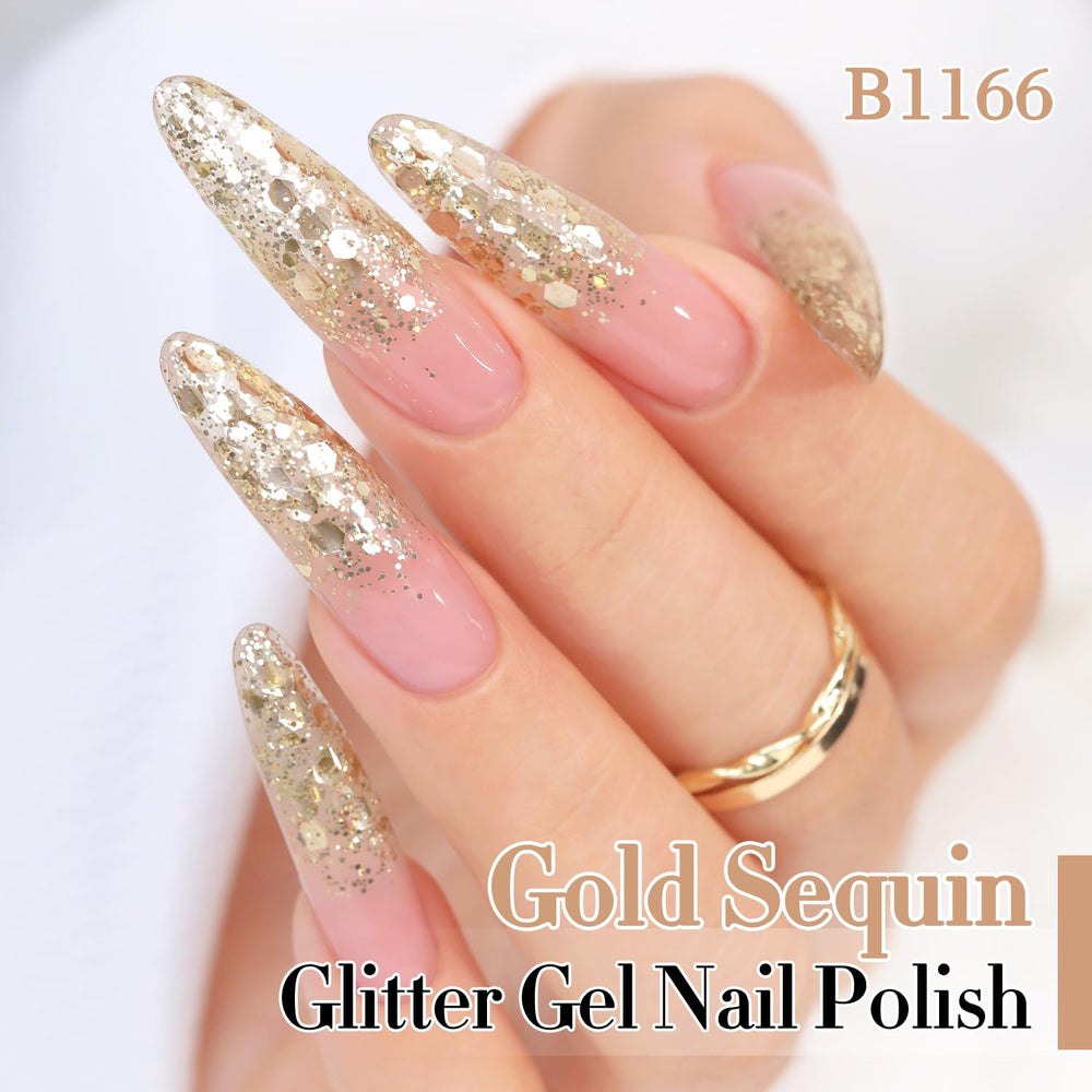 Double Rhythm brush lifted from bottle showing polish viscosity and easy application benefit